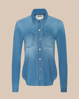 Isla Denim Shirt Havana Tops - Button Down L'Agence 