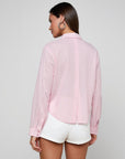 Cosette Shirt Ivory/Pink Stripe Tops - Button Down L'Agence 