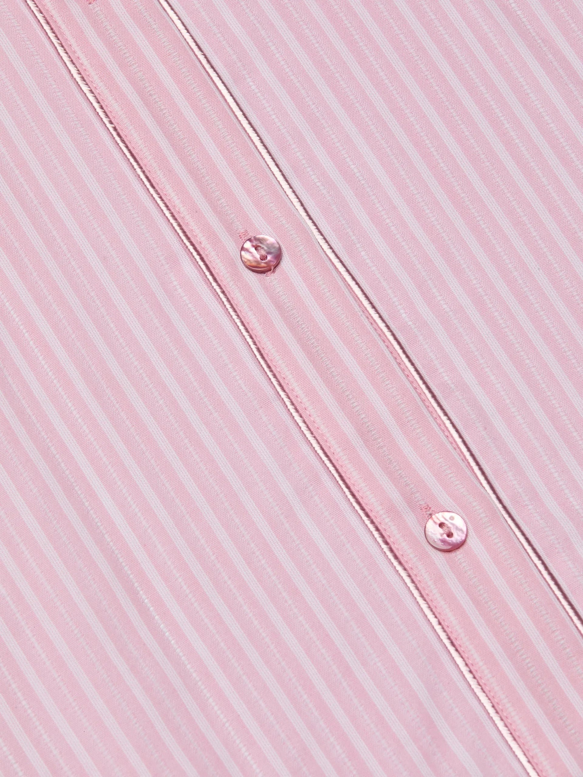 Cosette Shirt Ivory/Pink Stripe Tops - Button Down L'Agence 