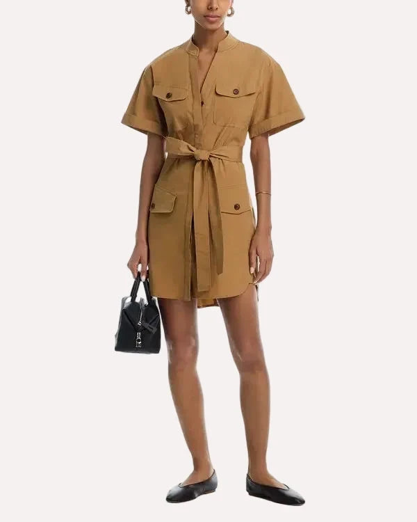 Quinn Dress Toffee Dresses - Short A.L.C 