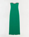 Riona Bustier Gown Kelly Green Dresses - Maxi Simkhai 
