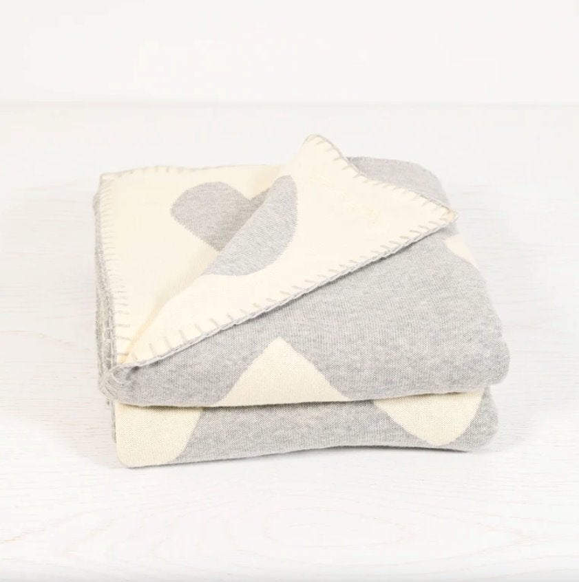 The Blanket Imperfect Heart Heather Grey Accessories - Home Decor - Towels & Blankets Kerri Rosenthal 