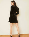 Evelina Velvet Dress Black Dresses - Short Caballero 