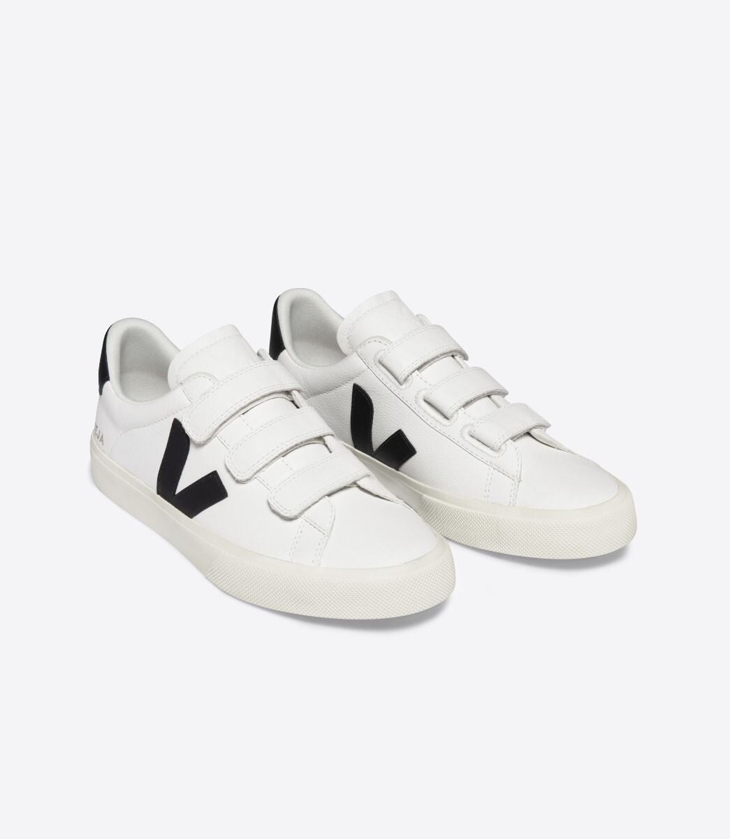 Recife Chromefree Leather White Black Shoes - Sneakers Veja 