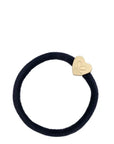 Velvet Gold Heart Hair Tie Black Beauty & Hair By Eloise 