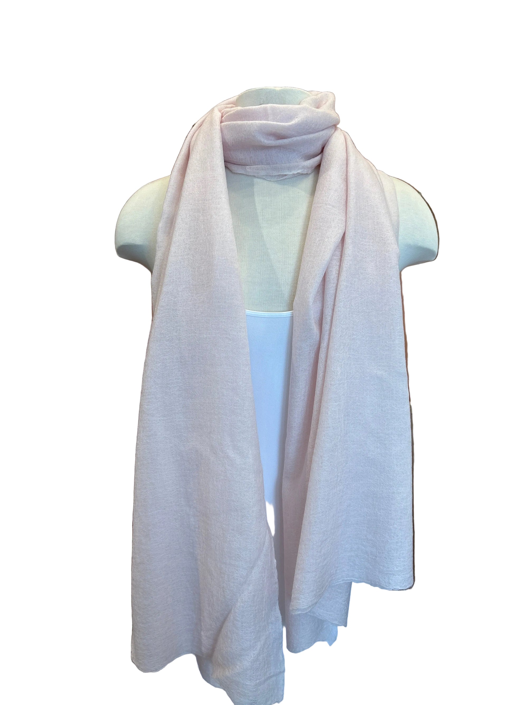 Solid Sheer Felted 40/80" Shawl Rosewater Scarves KAS 