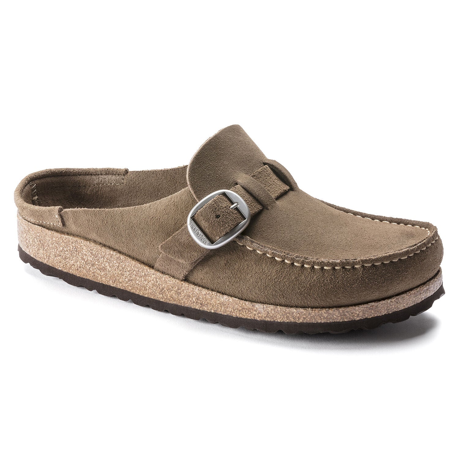 Buckley Gray Taupe Shoes - Flats - Slide Birkenstock 