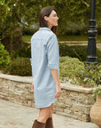 Mary Classic Shirtdress Classic Blue Tattered Wash