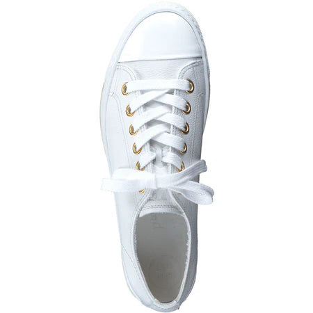 Sophie Sneaker White Crinkled Sneakers Paul Green 