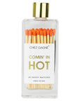 Coming In Hot Matches Glass Bottle Orange Home Decor - Decorative Accents Chez Gagné 