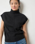 Turtleneck Wedge Sweater Black Sweater - Turtleneck Lilla P 