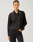 Lisa Embellished Button Up Top Tops - Button Down Fifteen Twenty 