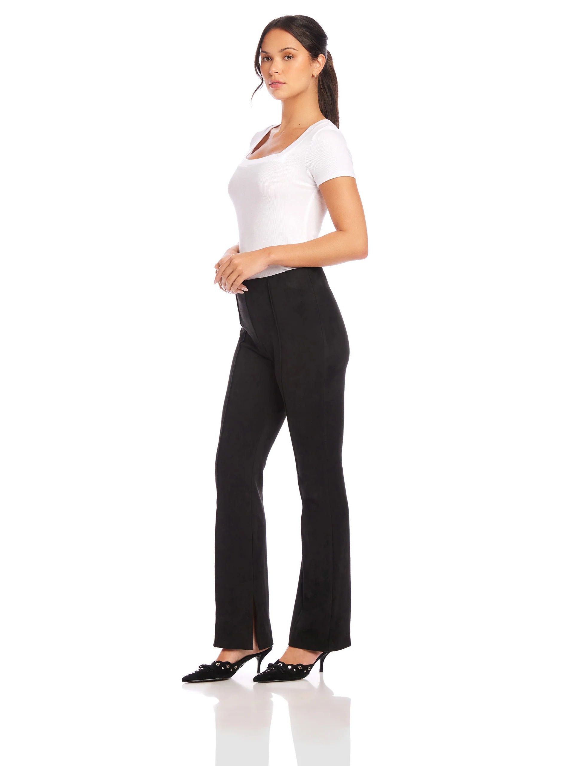 Neli Slim Bootcut Pants Black Pants - Trousers Fifteen Twenty 