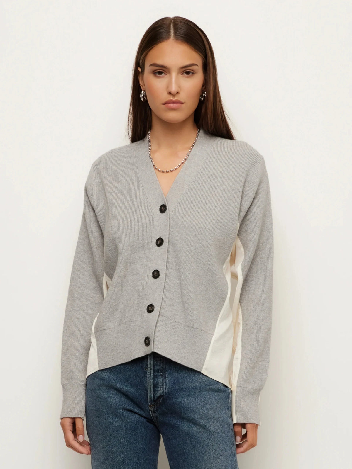 Celine Mixed Media Cardigan Sweater - Cardigans Fifteen Twenty 
