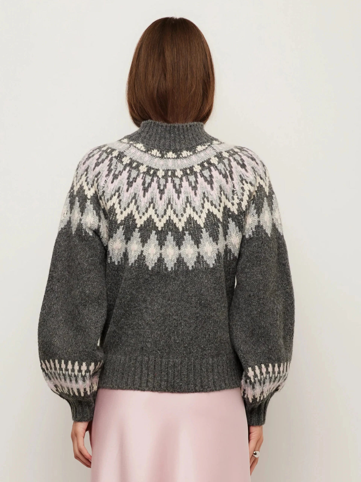 Zarah Jacquard Sweater Sweater - Crewneck Fifteen Twenty 