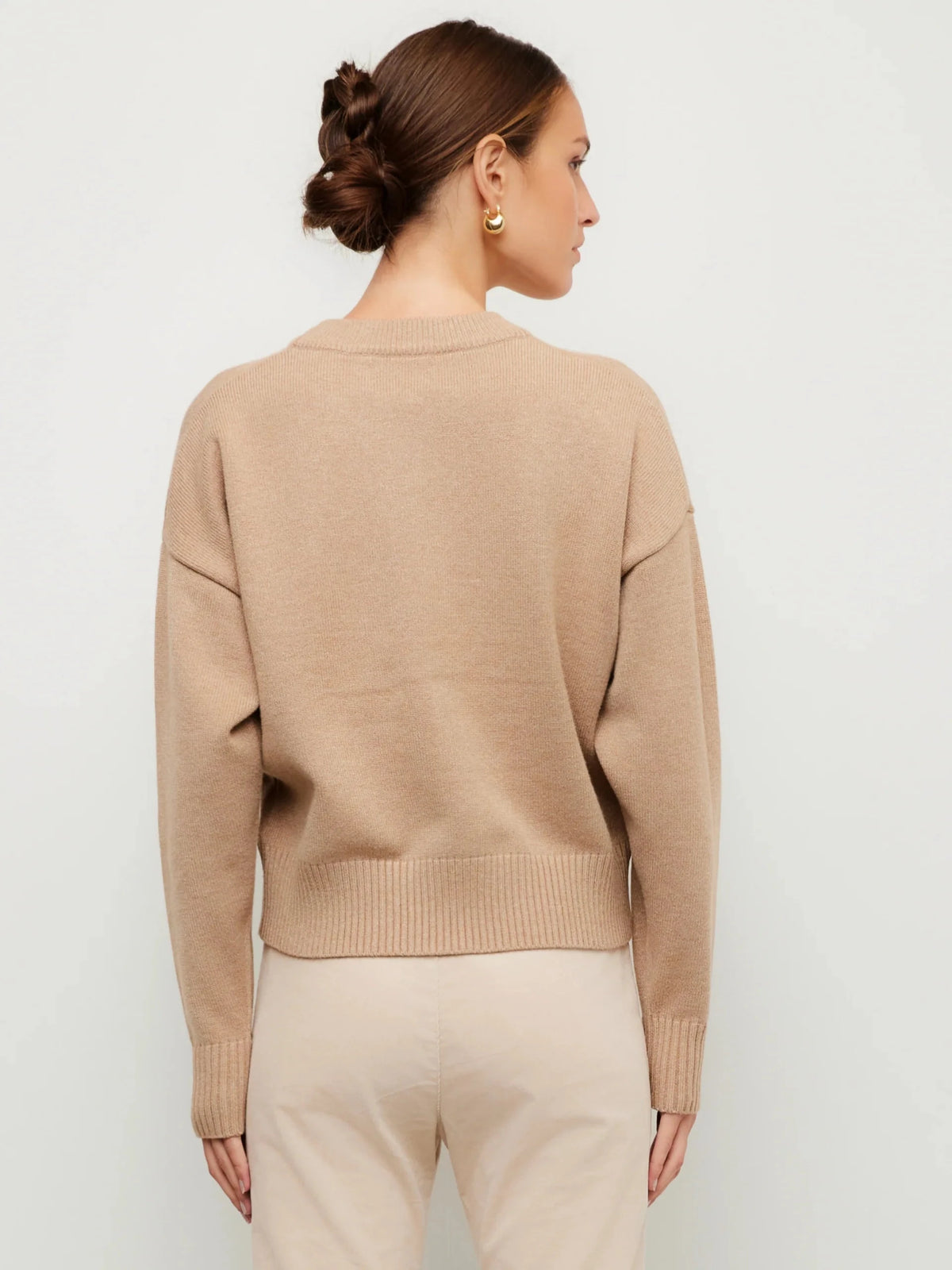 Golden Intarsia Sweater Wheat Sweater - Crewneck Fifteen Twenty 