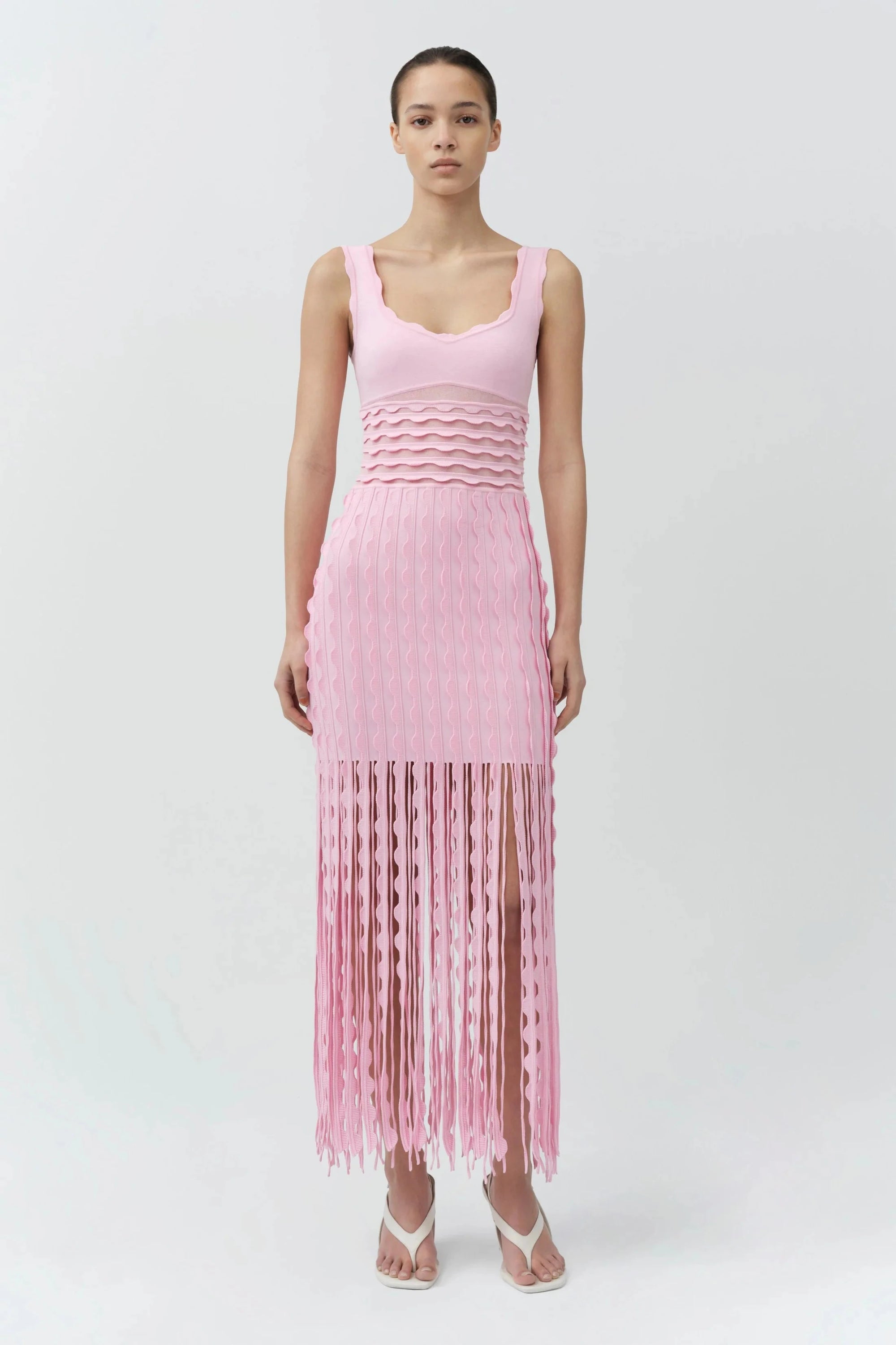 Brionne Scalloped Knit Midi Dress Daisy Dresses - Midi Simkhai 