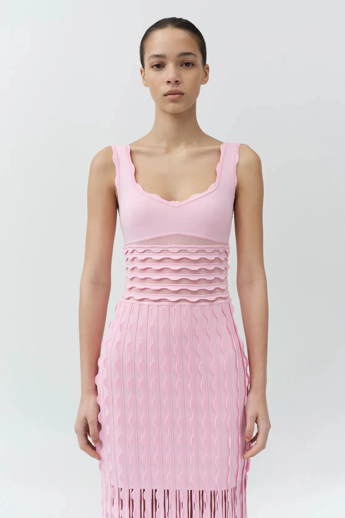 Brionne Scalloped Knit Midi Dress Daisy Dresses - Midi Simkhai 