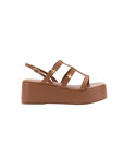 Harmony Flatform Sandal Caramel Wedges - Wedge Larroude 