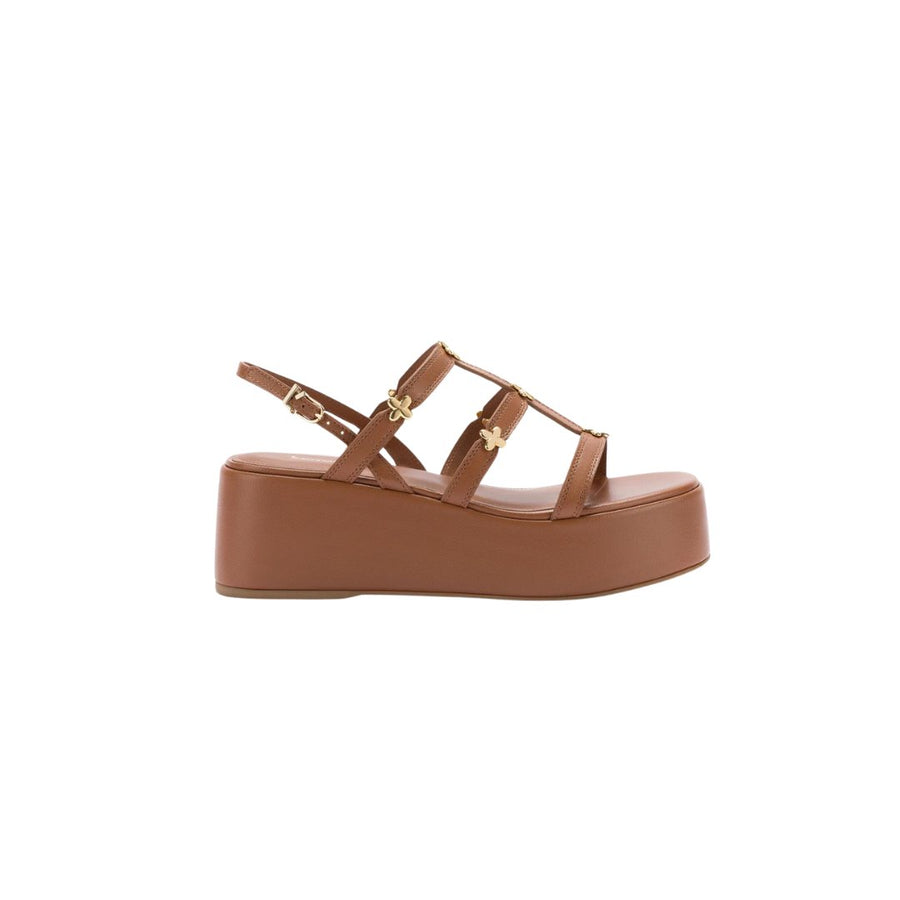 Harmony Flatform Sandal Caramel Wedges - Wedge Larroude 