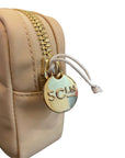 Jetsetter Embroidered Small Pouch Tan Cosmetic Stoney Clover Lane 