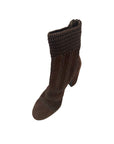 Washer Chocolate Stretch Suede Boots - Booties Silent D 