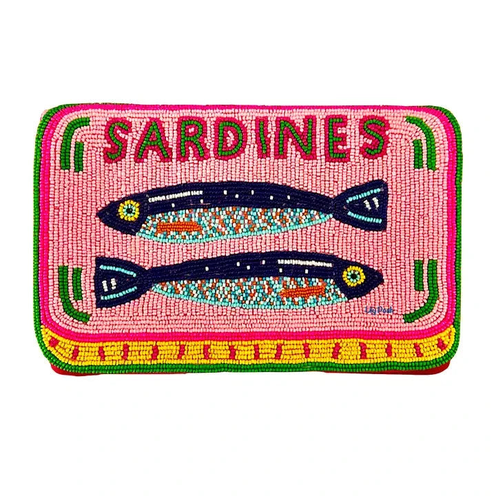 Beaded Sardines Clutch/Crossbody Bag Clutch Lily Posh 