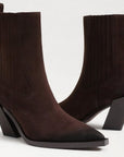 Mandey Bootie Suede Chocolate Shoes - Boots - Booties Sam Edelman 
