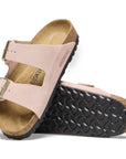 Arizona Suede Light Rose Shoes - Sandals - Flat Sandals Birkenstock 