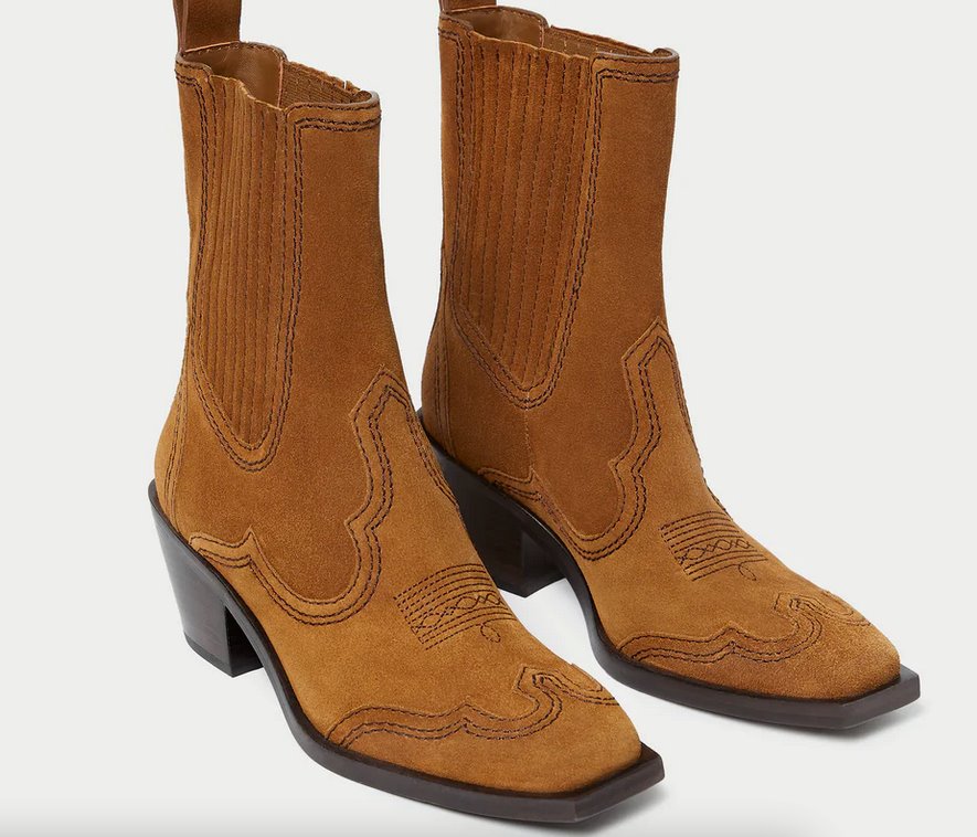 Agnes Western Boot Cacao/ Espresso Shoes - Boots - Booties Loeffler Randall Shoes 