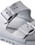 Arizona Eva Metallic Silver Shoes - Sandals - Flat Sandals Birkenstock 