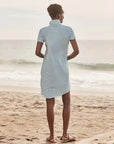 Lauren Polo Dress Green/White Stripe Dresses - Short Frank & Eileen 