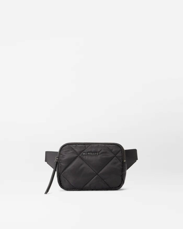 Quilted Madison Belt Bag Black Handbags - Crossbody MZ Wallace 