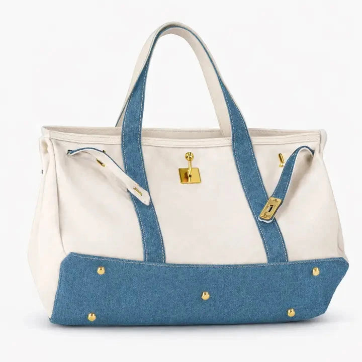 Canvas Boat Bag Denim Tote & Satchel Familywear 