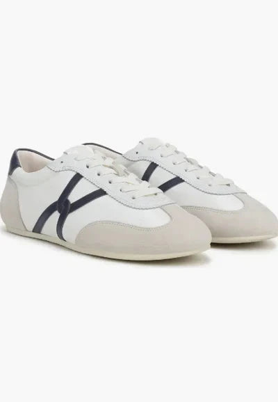 Riveria Nylon Sneaker Coconut/Navy Sneakers Veronica Beard - Shoes 