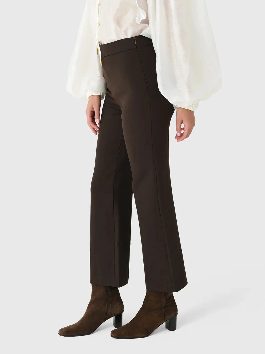 Mackenzie Straight Leg Pant Chocolate Pants - Trousers Simkhai 