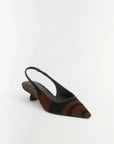 Jenny Calf Hair Slingback Cacao Multi Pumps - Low Simkhai 