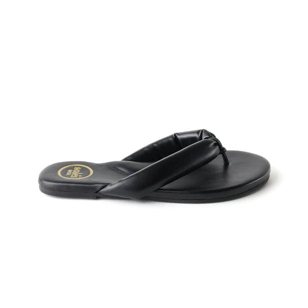 Gisel Strap Sandal Noir Shoes - Sandals - Flat Sandals Solei Sea 