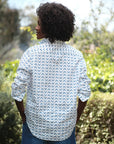 Eileen Relaxed Button Up Shirt Blue Crab Tops - Button Down Frank & Eileen 