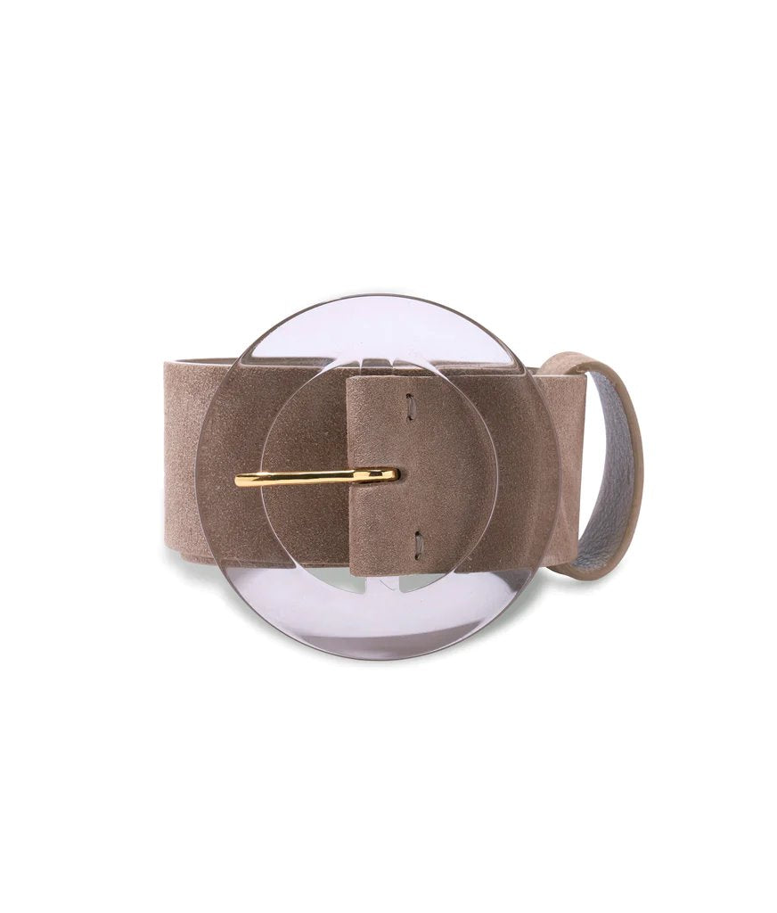 Louise Suede Belt Light Taupe Accessories - Belts Lizzie Fortunato Jewels 