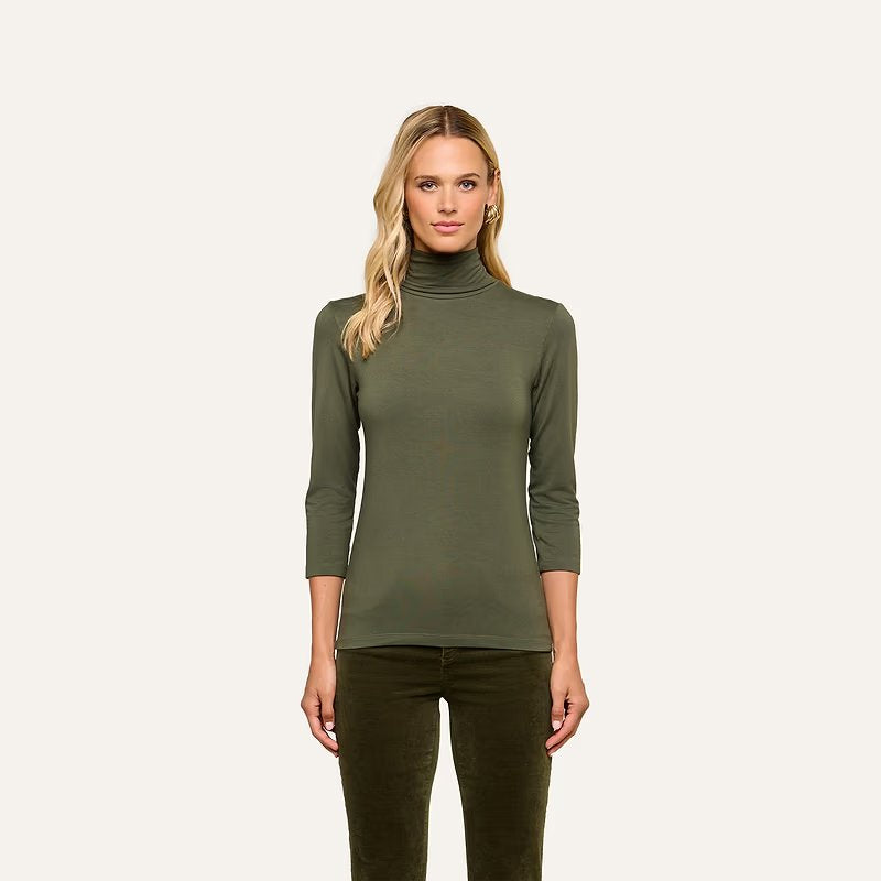 Aja Turtleneck Army Tops - Turtleneck L'Agence 
