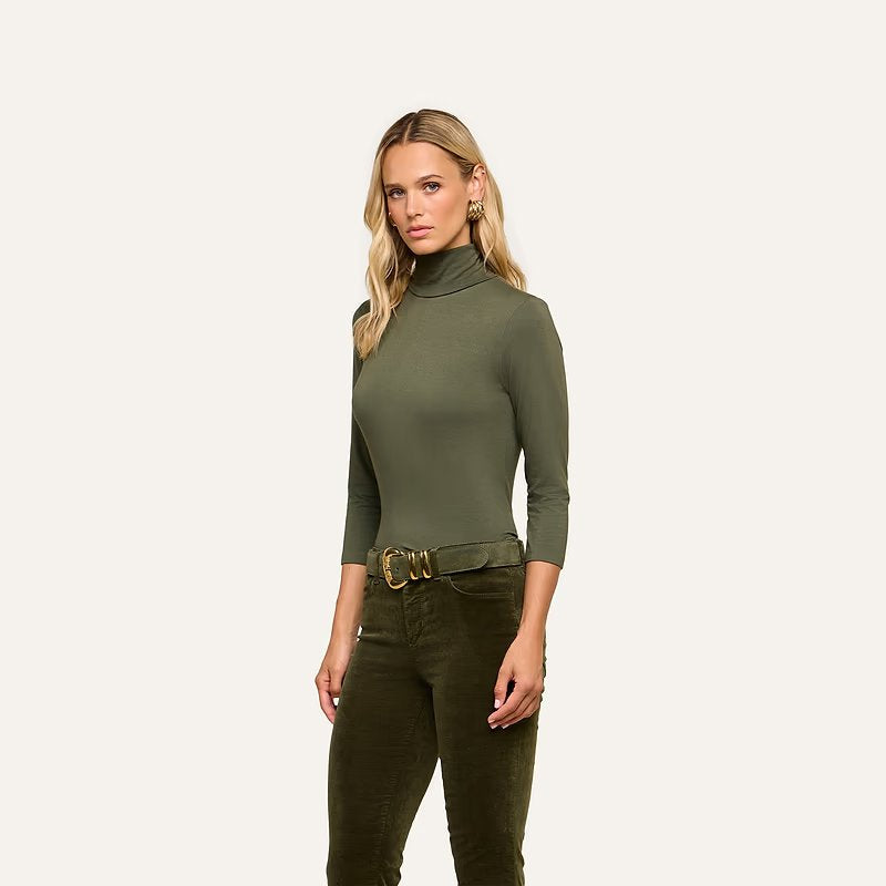 Aja Turtleneck Army Tops - Turtleneck L'Agence 