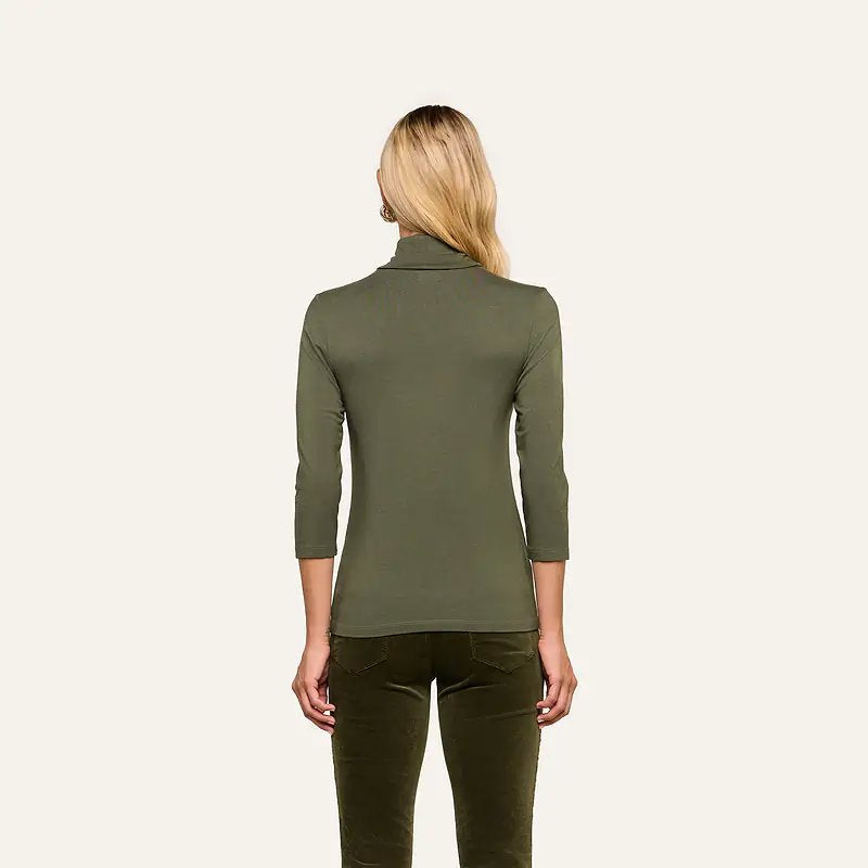 Aja Turtleneck Army Tops - Turtleneck L'Agence 