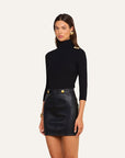 Aja Turtleneck Black/Gold Tops - Turtleneck L'Agence 