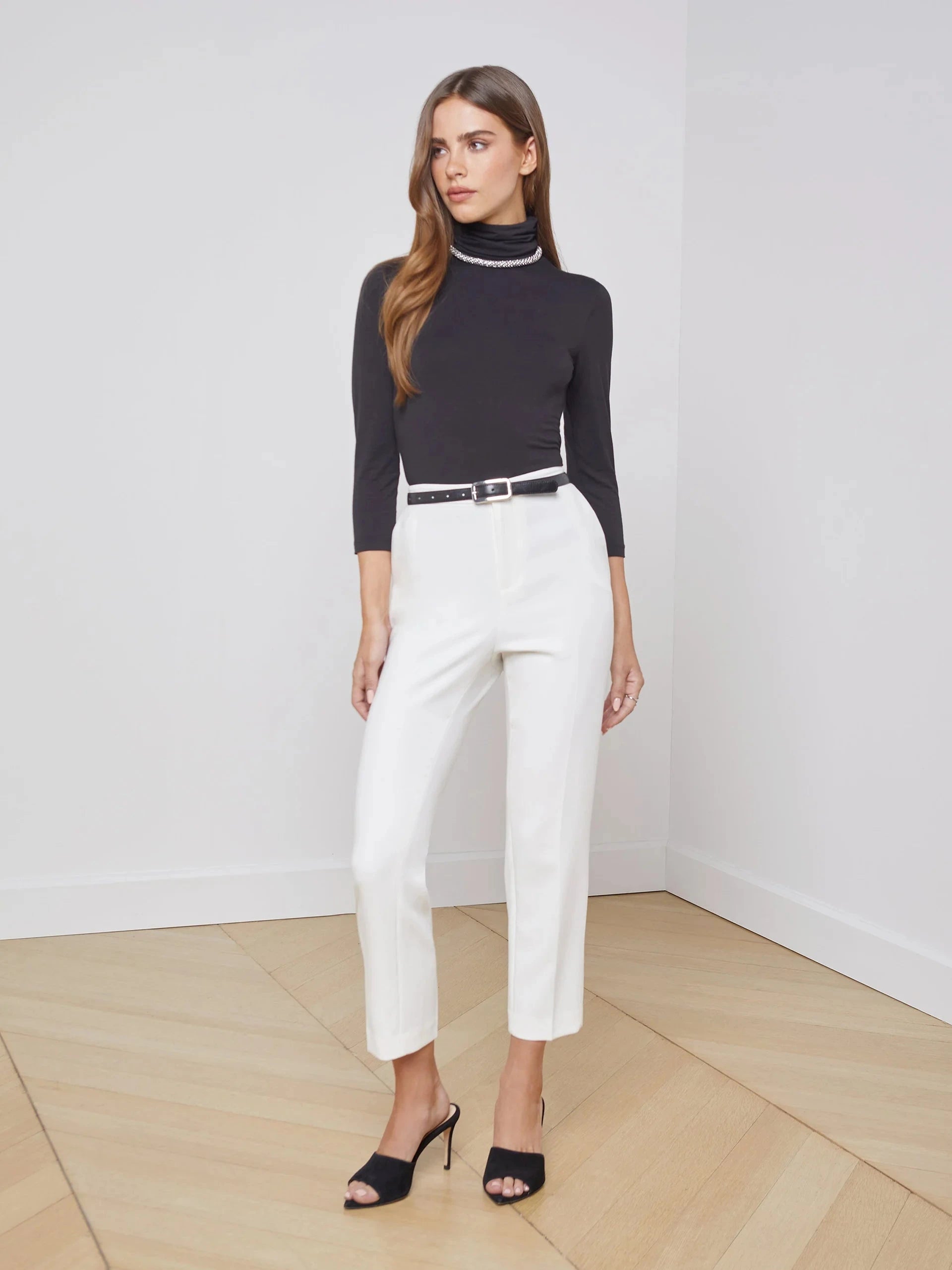 Aja Turtleneck Black Tops - Turtleneck L'Agence 