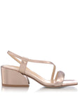Jenna 60 Block Heel Powder Metallic Shoes - Sandals - Heeled Sandals Marion Parke 