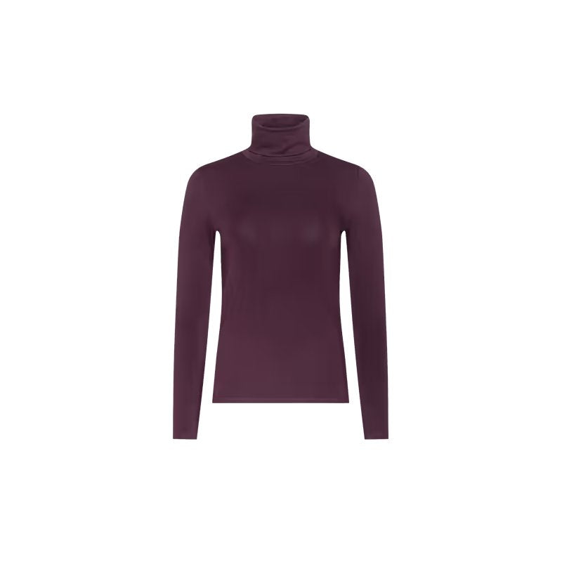 Lani Turtleneck Deep Sangria Tops - Turtleneck L'Agence 