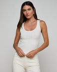 Adira Scoop Tank Antique White Tops - Tanks L'Agence 