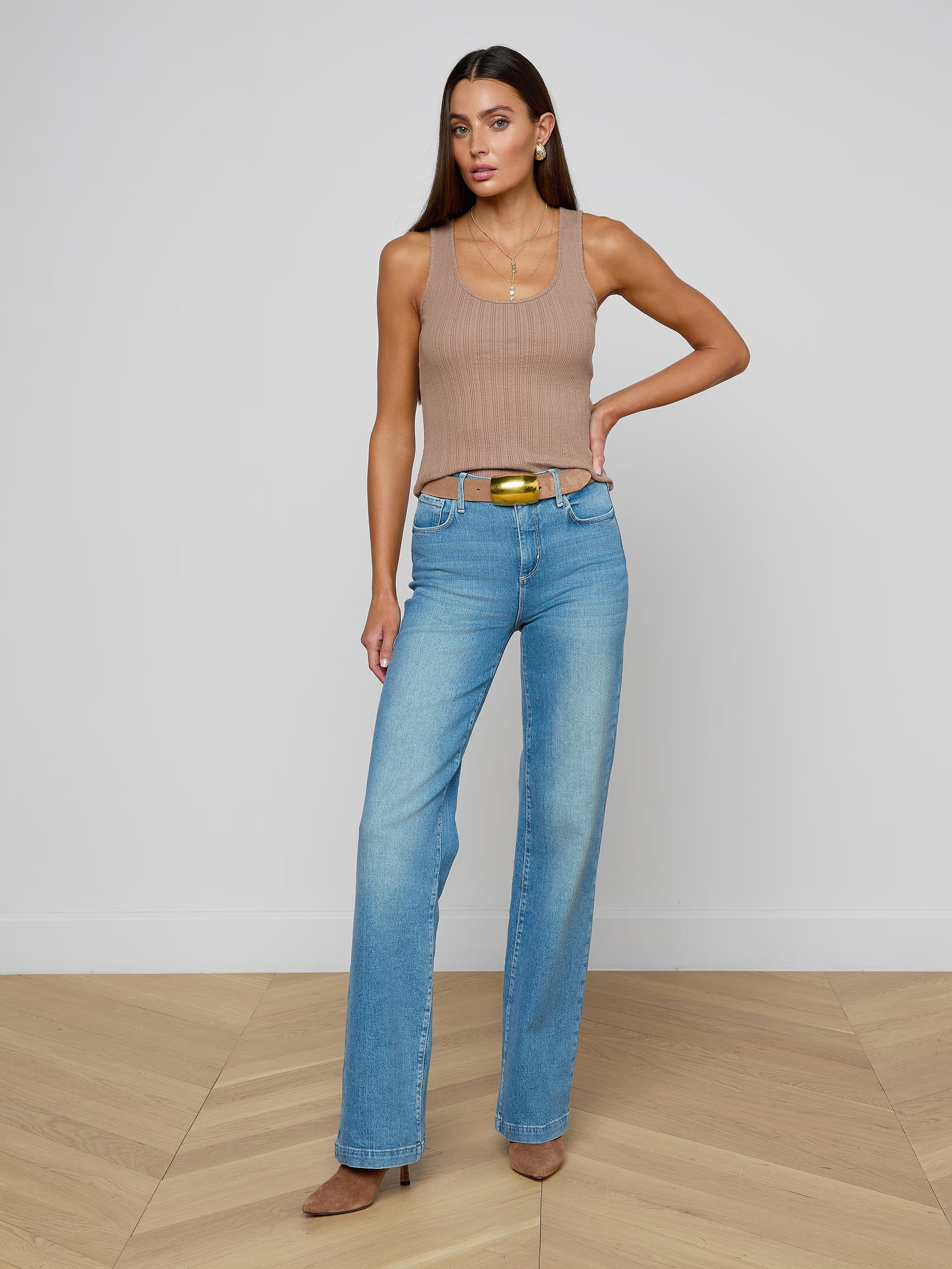 Adira Scoop Tank Portabella Tops - Tanks L'Agence 