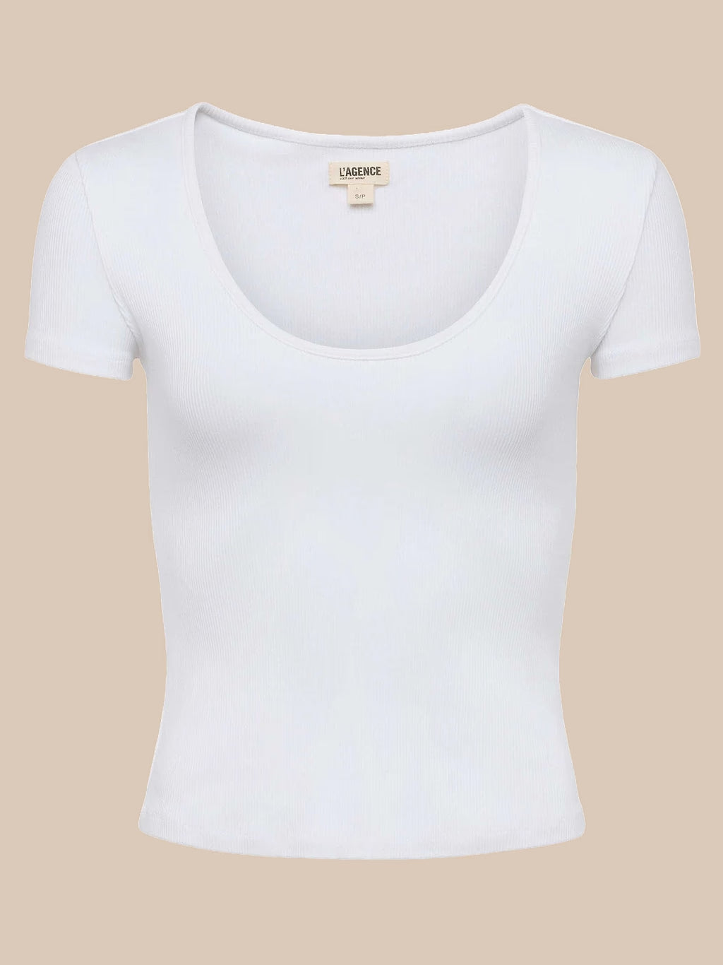 Brynlee Scoopneck Tee White